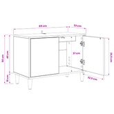 Szafka pod telewizor BONN 69 x 33 x 50 cm Sonoma