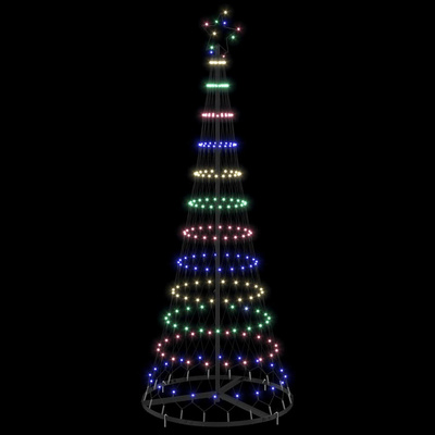 Choinka świąteczna LED z podstawą Wielokolorowe 184.5 cm Metal