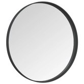 vidaXL Lustro ścienne, czarne, 60 cm
