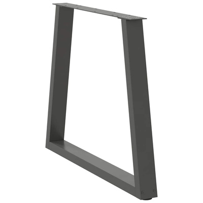 Nogi do stołu jadalnego w kształcie litery V 2 szt. Antracyt 80x(72-73,3) cm Stal