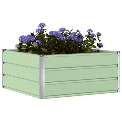 Donica Pastelowa zieleń 100 x 100 x 45 cm Stal