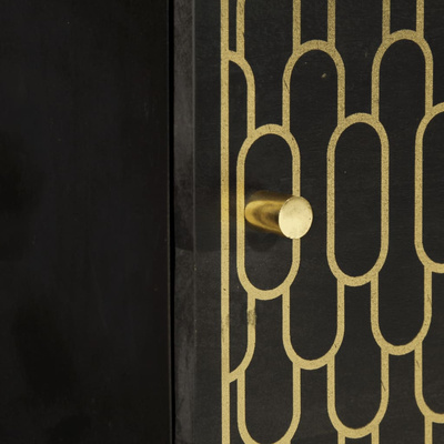 Szafki nocne, 2 szt., 40x33x46 cm, lite drewno mango