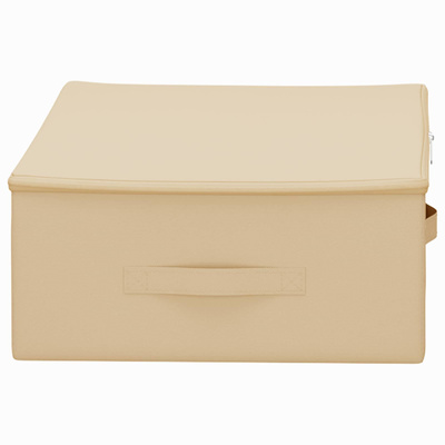 Skrzynia do przechowywania 24 pcs kremowy 70 x 40 x 18 cm
