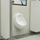vidaXL Pisuar wiszący z zaworem spłukującym, ceramiczny, biały
