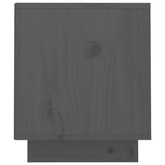 vidaXL Szafka pod TV, szara, 70x34x40 cm, lite drewno sosnowe