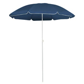 Parasol ogrodowy na stalowym słupku, niebieski, 180 cm