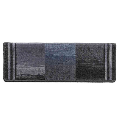 Samoprzylepne nakładki na schody 15 szt. 65x21x4cm czarno-szare