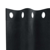 Zasłony zaciemniające 2 pcs Czarny 140 x 140 cm Aksamit