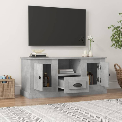 Szafka pod TV, szarość betonu, 100x35,5x45 cm vidaXL