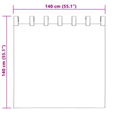 Zasłony zaciemniające 2 pcs Czerwone wino 140 x 140 cm Aksamit