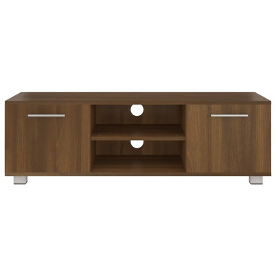 vidaXL Szafka pod TV, brązowy dąb, 110x40x35 cm