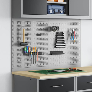 Panel Narzędziowy 2 szt. Szary 100 x 1 x 60 cm Stal