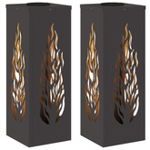 Słoneczna LED lampa na ścieżkę 2 pcs Czarny