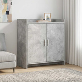 Bufet Betonowy szary 72 x 36 x 80 cm Drewno inżynieryjne