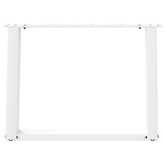 Nogi do stolika kawowego w kształcie litery U 2 szt. Białe 60x(42-43) cm Stal