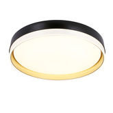 Florida lampa sufitowa plafon biały + złoty + czarny 24w led 38 cm klosz biały
