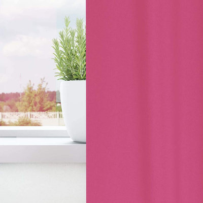Firany blackout z kółkami 2 pcs Jasnoróżowy 225 x 140 cm