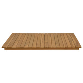 Blat stołu 70 x 70 x 3,5 cm Kwadrat Lite drewno teakowe