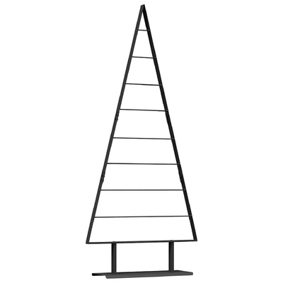 Metalowa choinka świąteczna z podstawą Czarny 180 cm Stal