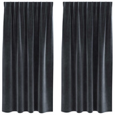 Zasłony zaciemniające 2 pcs Ciemnoszary 140 x 175 cm Aksamit