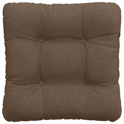 Poduszki na siedziska 4 pcs Brązowy 40 x 40 x 12 cm tkanina