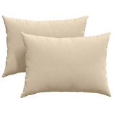 Poduszki na sofę 2 pcs Kremowy 70 x 50 cm tkanina