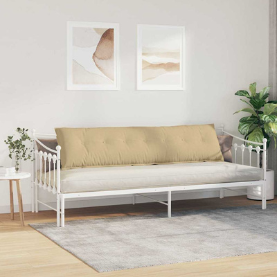 Poduszka na plecy Szary zielony 200 x 50 cm Tkanina sztruksowa
