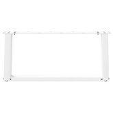 Nogi do stolika kawowego w kształcie litery U 2 szt. Białe 70x(30-31) cm Stal