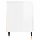vidaXL Szafka pod TV, biała, wysoki połysk, 104x35x50 cm