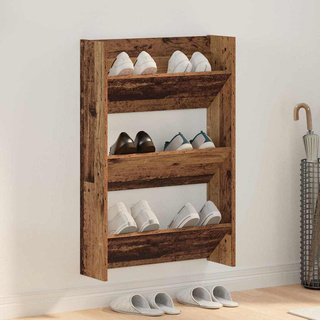 Szafka na buty z półką Stare drewno 60 x 18 x 90 cm