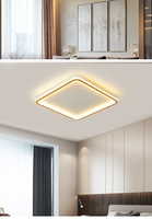 Plafon LED 40W Kwadratowy Złoty CCT 3000K/4000K/6000K 60x60cm Abruzzo Angelo