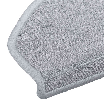 Samoprzylepne maty na schody Półokrąg 15 pcs jasnoszary