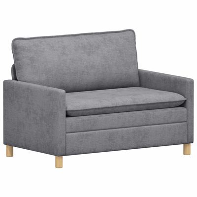 Sofa jasnoszary 126 x 81 x 87,5 cm Poliester