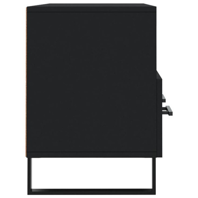 vidaXL Szafka pod TV, czarna, 102x36x50 cm, materiał drewnopochodny wariant 5
