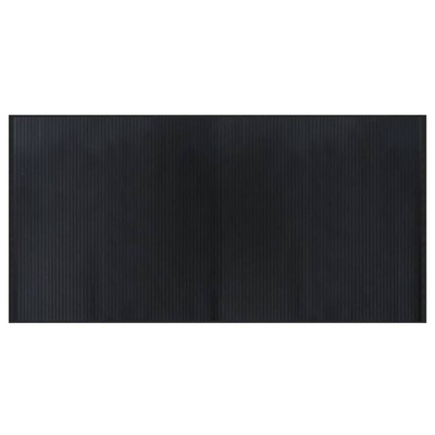 vidaXL Dywan prostokątny, czarny, 100x200 cm, bambusowy