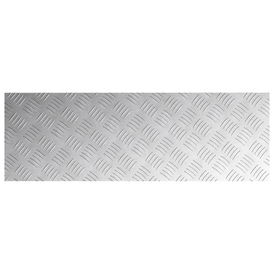Stopień Prostokątny 2 pcs Srebrny 90 x 30 cm Aluminium