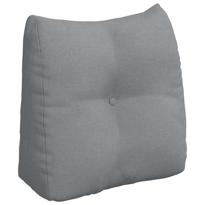 Poduszka na plecy Jasnoszary 45 x 24 x 50 cm tkanina