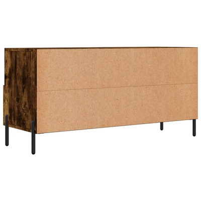 vidaXL Szafka pod TV, przydymiony dąb, 102x36x50 cm