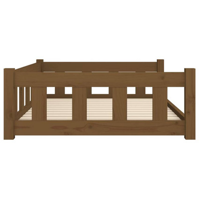 vidaXL Legowisko dla psa, miodowe, 105,5x75,5x28 cm, drewno sosnowe
