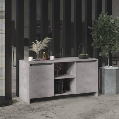 Szafka pod TV, szarość betonu, 102x37,5x52,5 cm vidaXL