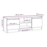 vidaXL Szafka pod TV, z drzwiczkami, dąb sonoma, 102x30x36 cm