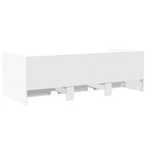 Łóżko dzienne z szufladami, bez materaca, białe, 90x190 cm model standard