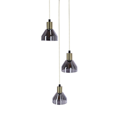 Lampa wisząca złota 3xE14 18cm Gregory 33-78995