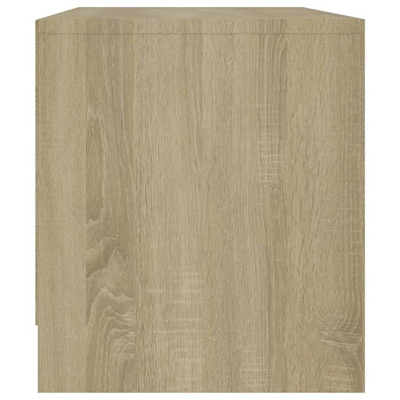 vidaXL Szafka pod TV, dąb sonoma, 90x35x40 cm, materiał drewnopochodny
