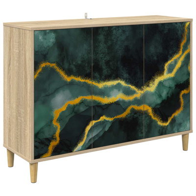 Bufet WIJHE Sonoma 102 x 33 x 75 cm Drewno inżynieryjne