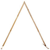 Łuk Ślubny Jasny Brąz 202 x 95 x 254 cm Lite drewno sosnowe