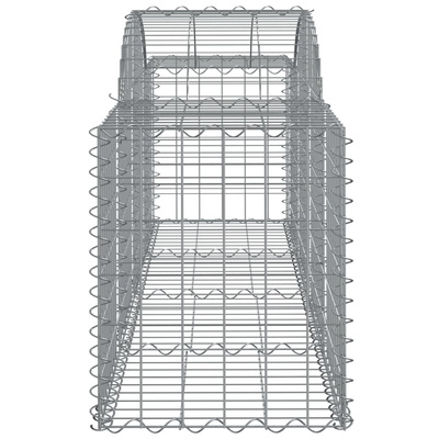 Kosze gabionowe, 20 szt, 200x50x60/80 cm, galwanizowane żelazo