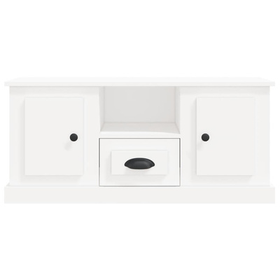 vidaXL Szafka pod TV, biała, 100x35,5x45 cm, materiał drewnopochodny