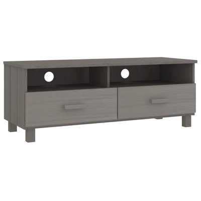 vidaXL Szafka pod TV HAMAR, jasnoszara, 106x40x40 cm, drewno sosnowe