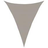 Żagiel przeciwsłoneczny, 160 g/m?, jasnoszary, 5x6x6 m, HDPE